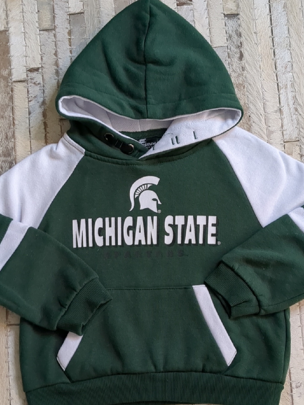 Colosseum Toddler 4T Michigan State University Spartans Green Hooded Sweatshirt - Picture 3 of 6